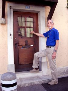 Alden Josey at the door